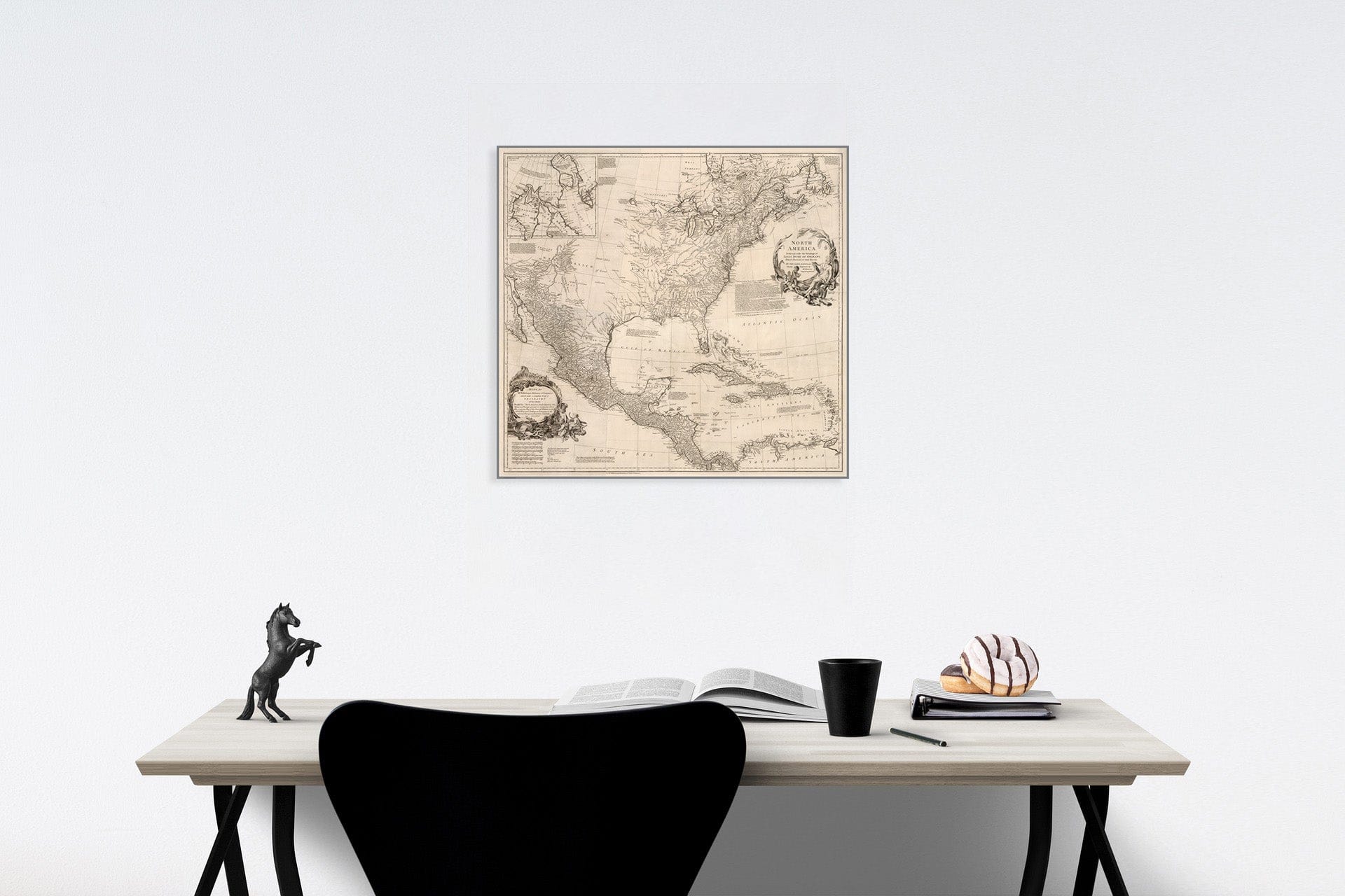 Historic Map : Composite Map: Vol. I. North America. Plate IV, 1774, Vintage Wall Decor
