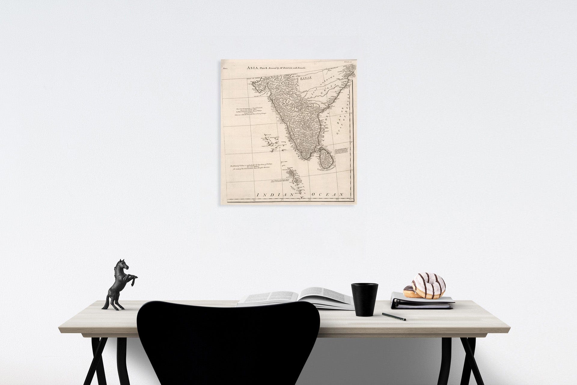 Historic Map : Vol. I. Asia. Part 1. Plate 4, 1755, Vintage Wall Decor