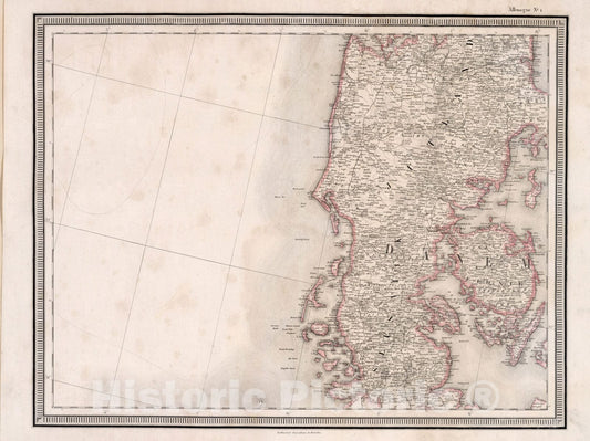 Historic Map : Allemagne No. 1, 1857, Vintage Wall Decor