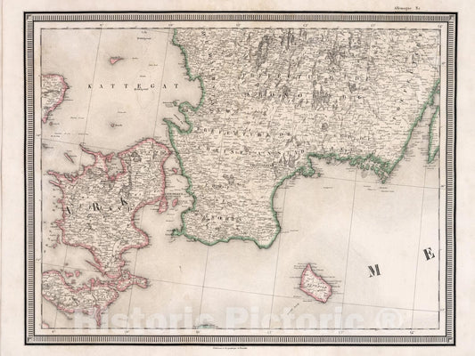 Historic Map : Allemagne No. 2, 1857, Vintage Wall Decor