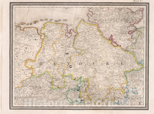 Historic Map : Allemagne No.5, 1857, Vintage Wall Decor