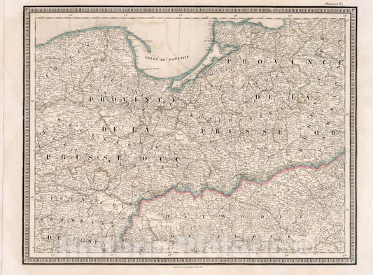 Historic Map : Allemagne No.7, 1857, Vintage Wall Decor