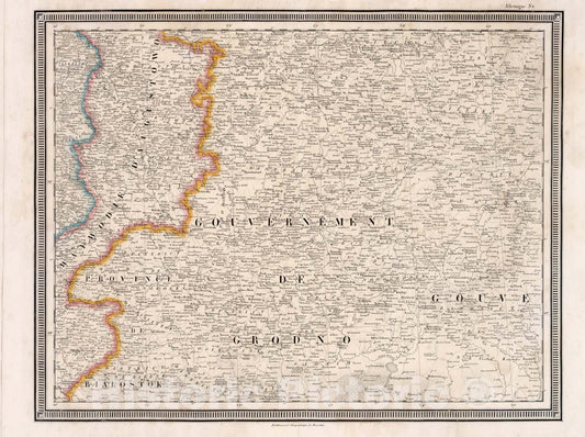 Historic Map : Allemagne No.8, 1857, Vintage Wall Decor