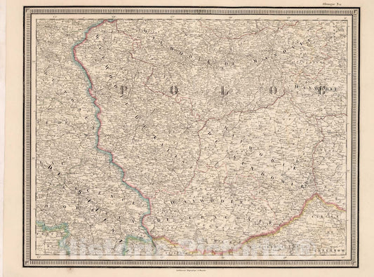 Historic Map : Allemagne No.11, 1857, Vintage Wall Decor