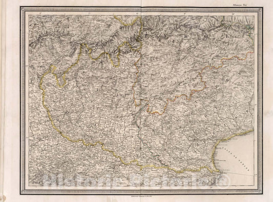 Historic Map : Allemagne No.17, 1857, Vintage Wall Decor