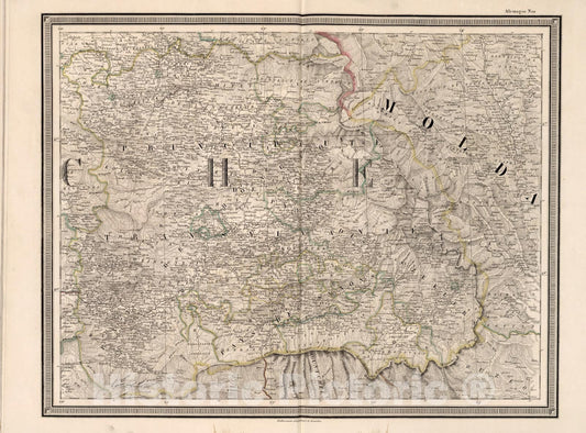 Historic Map : Allemagne No.20, 1857, Vintage Wall Decor