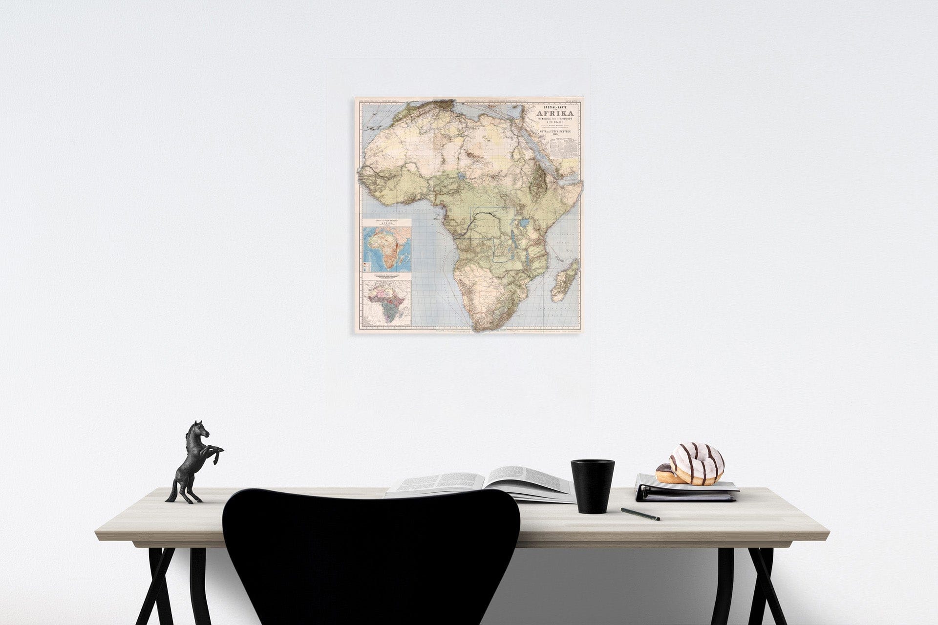 Historic Map : Composite Map: Spezial-Karte von Afrika. Sheets 1-10 & Suppl. I-II, 1885, Vintage Wall Decor