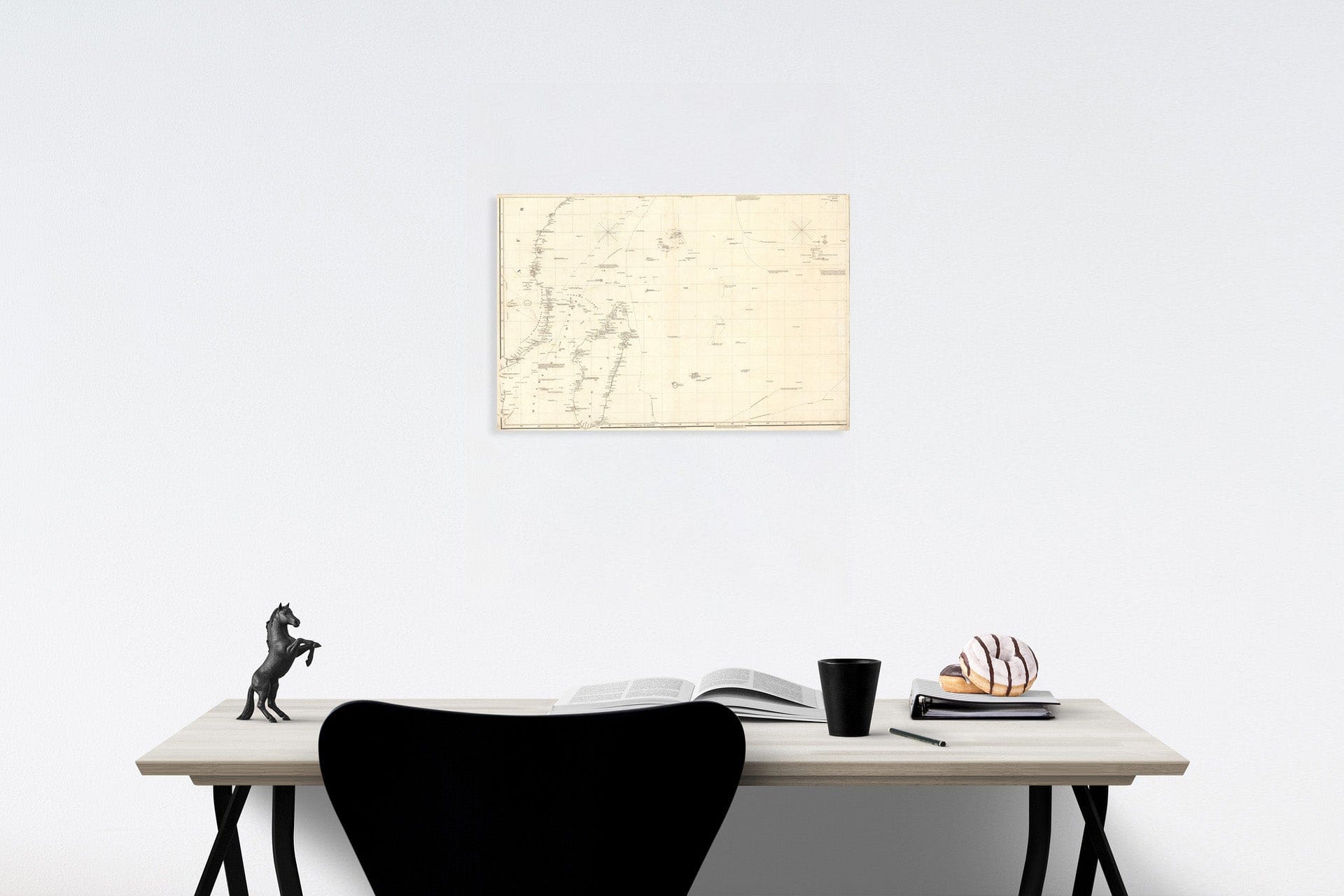 Historic Map : Chart of the Indian Ocean (Southwest), 1812, Vintage Wall Decor