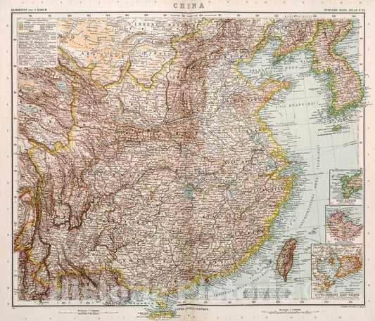 Historic Map : China., 1905, Vintage Wall Decor
