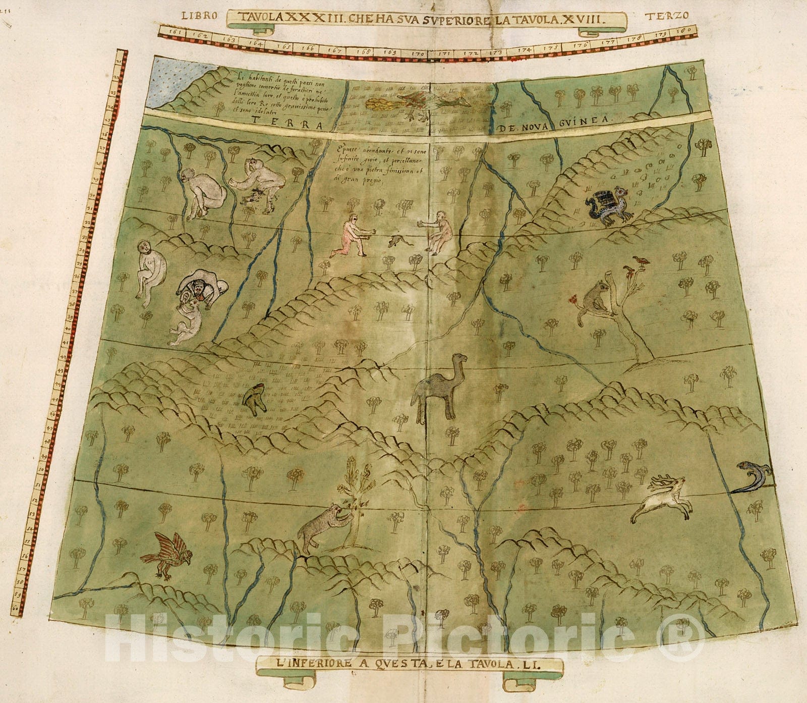 Historic Map : Tavola XXXIII. Che Ha Sua Superiore La Tavola. XVIII. Libro Terzo., 1587, Vintage Wall Decor