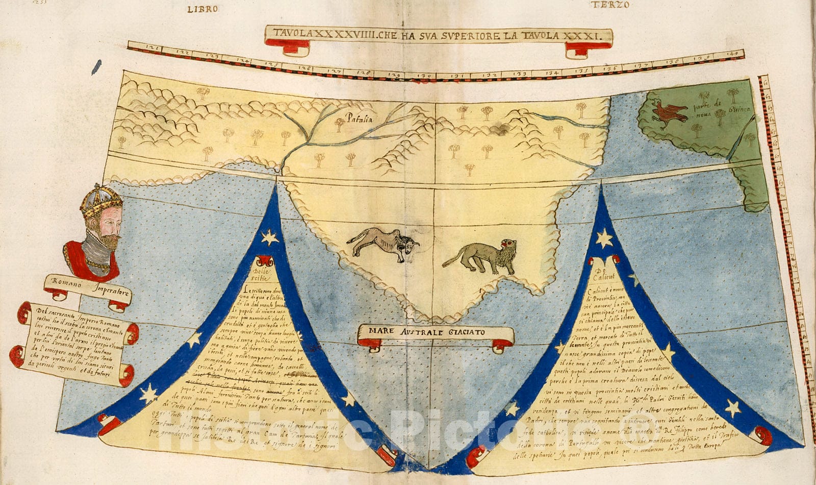 Historic Map : Tavola XXXXVIIII. Che Ha Sua Superiore La Tavola. XXXI. Libro Terzo., 1587, Vintage Wall Decor