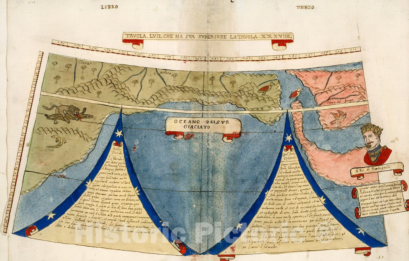 Historic Map : Tavola LVII . Che Ha Sua Superiore La Tavola. XXXVIIII. Libro Terzo., 1587, Vintage Wall Decor