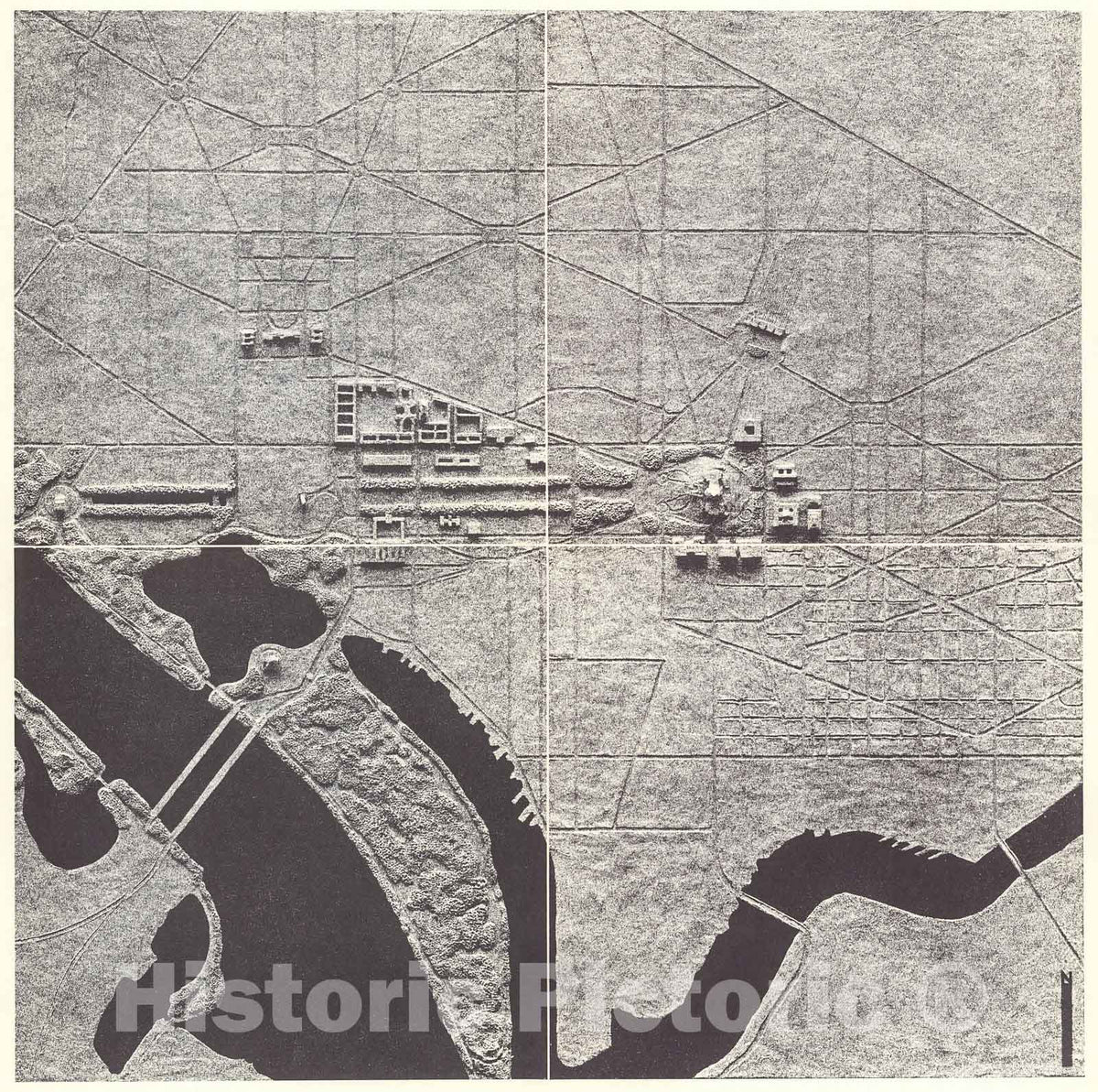 Historic Map : L. Washington, D.C. 105,106,107,108., 1963, Vintage Wall Decor