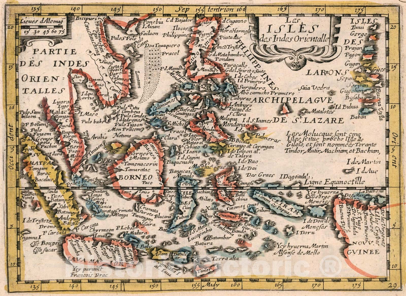 Historic Map : Les Isles des Indes Orientalle., 1659, Vintage Wall Decor