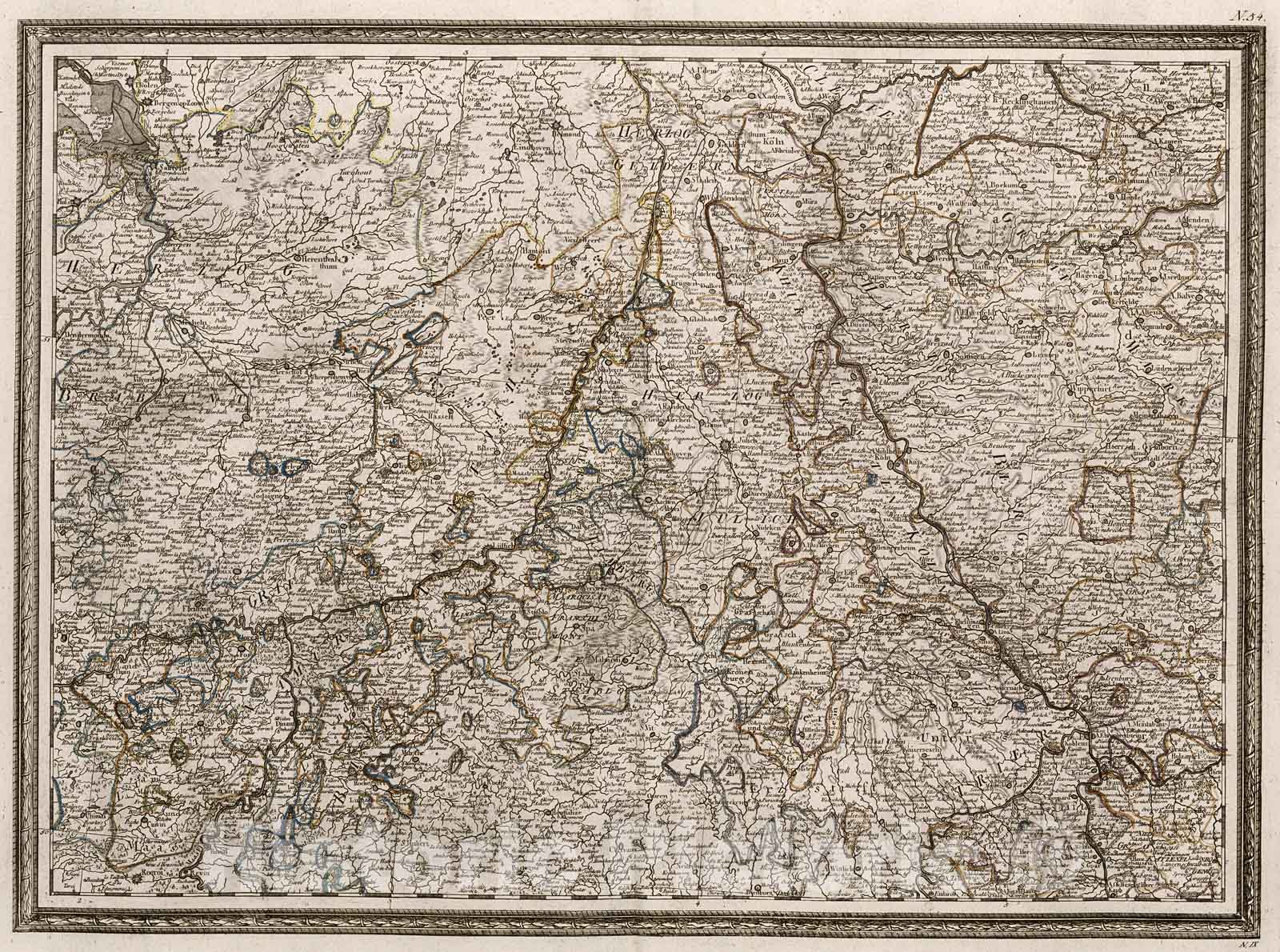 Historic Map : IX. Neueste Generalkarte von Deutschland in XXIV Blattern., 1800, Vintage Wall Decor