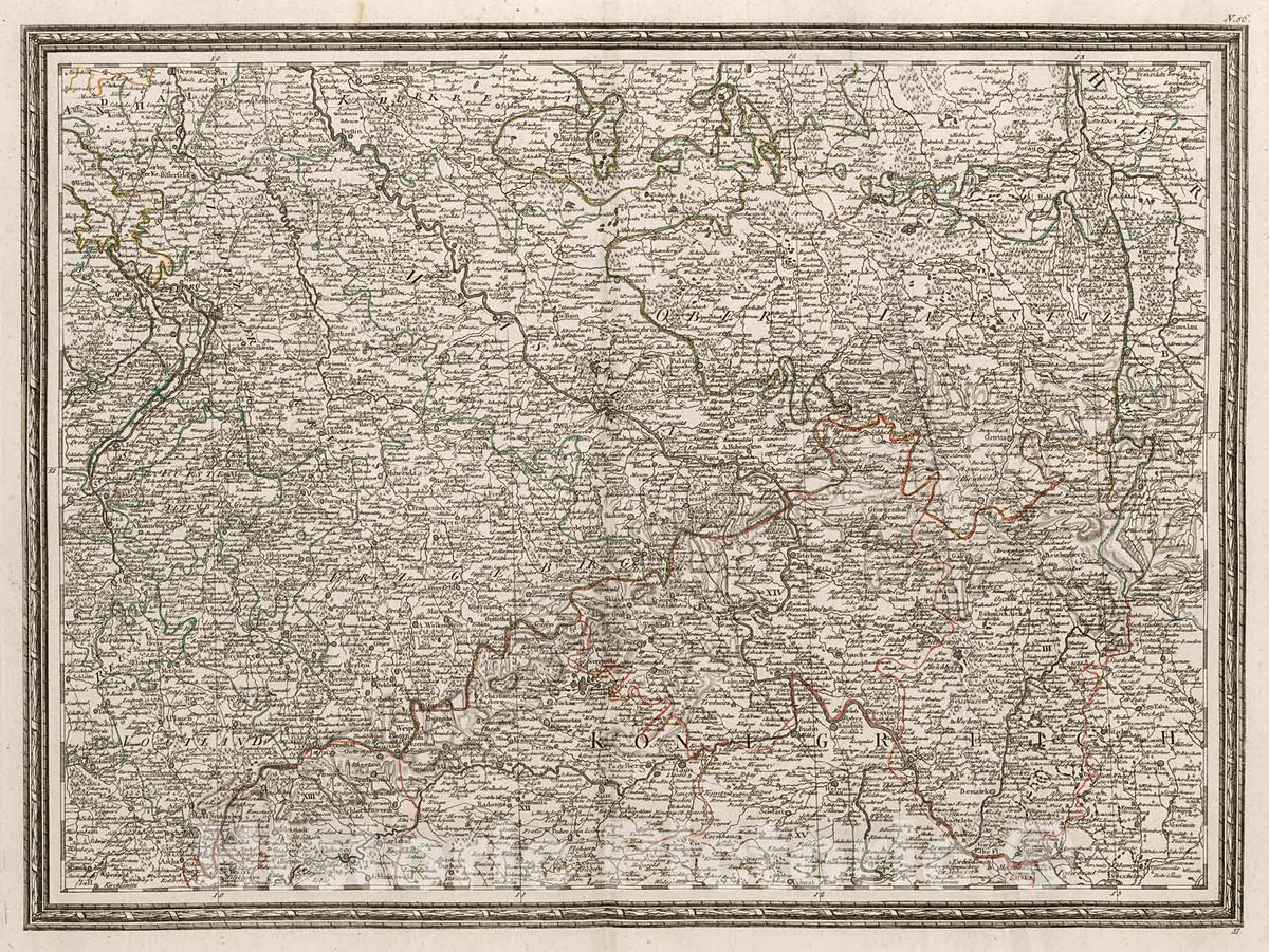 Historic Map : XI. Neueste Generalkarte von Deutschland in XXIV Blattern., 1800, Vintage Wall Decor