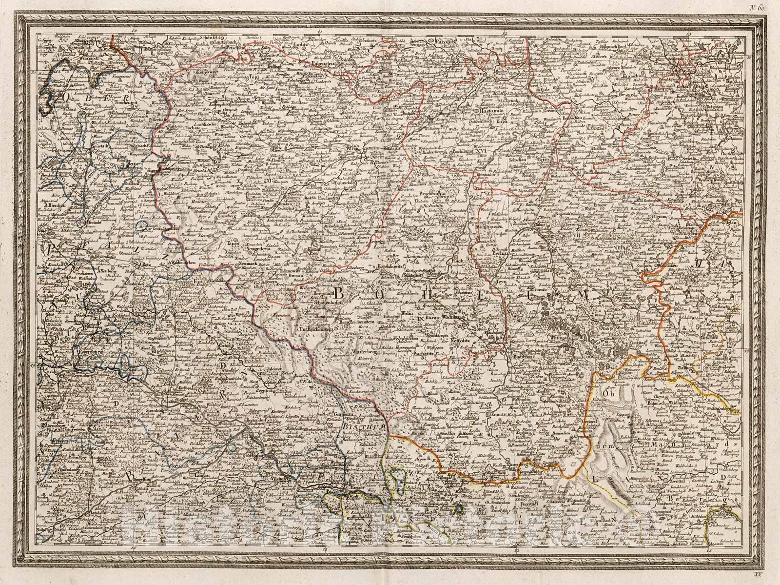 Historic Map : XV. Neueste Generalkarte von Deutschland in XXIV Blattern., 1800, Vintage Wall Decor