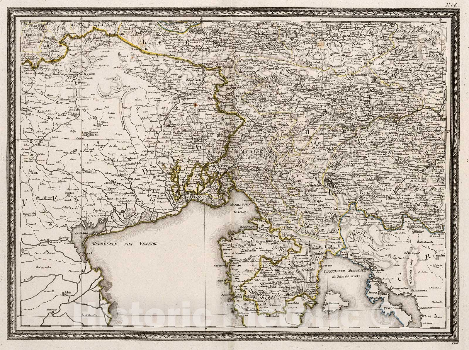 Historic Map : XXIII. Neueste Generalkarte von Deutschland in XXIV Blattern., 1800, Vintage Wall Decor
