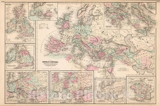 Historic Map : Historical Europe Maps., 1880, Vintage Wall Decor