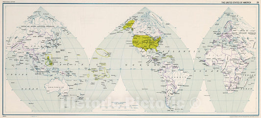 Historic Map : The United States of America 26., 1943, Vintage Wall Decor