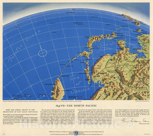 Historic Map : Map VII. The North Pacific, 1944, Vintage Wall Decor