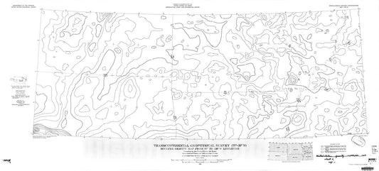 Map : Transcontinental geophysical survey (35 degrees - thirty-nine degrees N): Bouguer gravity map from eighty-seven degrees to 100 degrees W longitude, 1968 Cartography Wall Art :