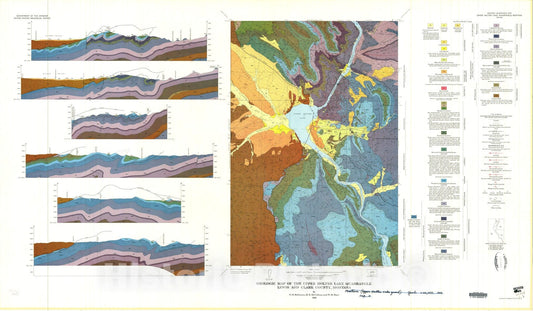 Map : Geologic map of the Upper Holter Lake quadrangle, Lewis and Clark County, Montana, 1969 Cartography Wall Art :