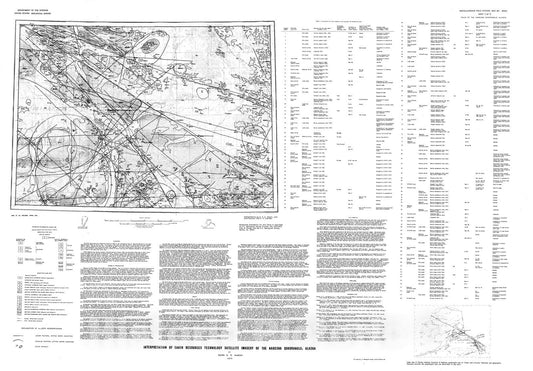 Map : Interpretation of earth resources technology satellite imagery of the Nabesna quadrangle, Alaska, 1975 Cartography Wall Art :