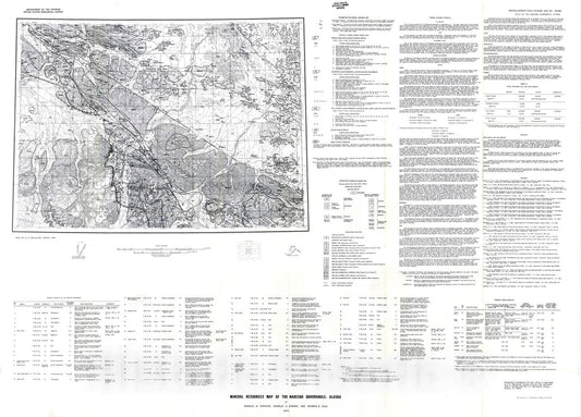 Map : Mineral resources map of the Nabesna quadrangle, Alaska, 1975 Cartography Wall Art :