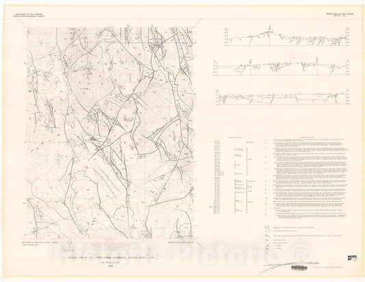 Map : Geologic map of the Lopers Spring quadrangle, Beaver County, Utah, 1976 Cartography Wall Art :