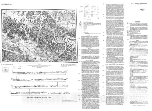 Map : Geologic map of the McCarthy quadrangle, Alaska, 1976 Cartography Wall Art :