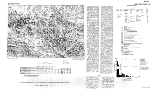 Map : Distribution and abundance of gold in stream sediments and moraine debris, McCarthy quadrangle, Alaska, 1976 Cartography Wall Art :