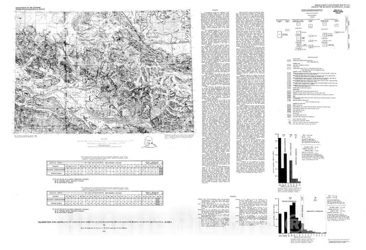 Map : Distribution and abundance of arsenic and mercury in stream sediments and moraine debris, McCarthy quadrangle, Alaska, 1976 Cartography Wall Art :