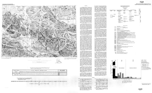 Map : Distribution and abundance of gold in bedrock, mineralized, vein, and altered rock samples, McCarthy quadrangle, Alaska, 1976 Cartography Wall Art :