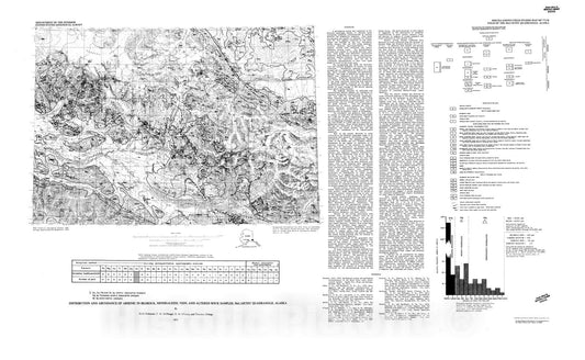 Map : Distribution and abundance of arsenic in bedrock, mineralized, vein, and altered rock samples, McCarthy quadrangle, Alaska, 1976 Cartography Wall Art :