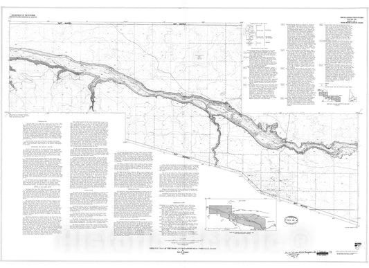 Map : Geologic map of the Snake River Canyon near Twin Falls, Idaho, 1976 Cartography Wall Art :