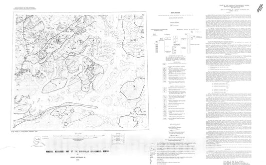 Map : Mineral resources map of the Chandalar quadrangle, Alaska, 1978 Cartography Wall Art :