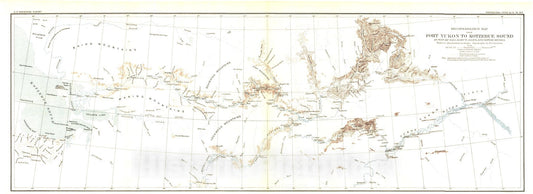 Map : Reconnaissance from Fort Hamlin to Kotzebue Sound, Alaska by way of Dall, Kanuti, Allen, and Kowak Rivers, 1902 Cartography Wall Art :