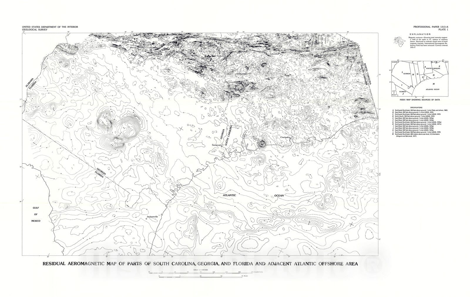 Map : Studies related to the Charleston, South Carolina, earthquake of 1886 - tectonics and seismicity, 1983 Cartography Wall Art :
