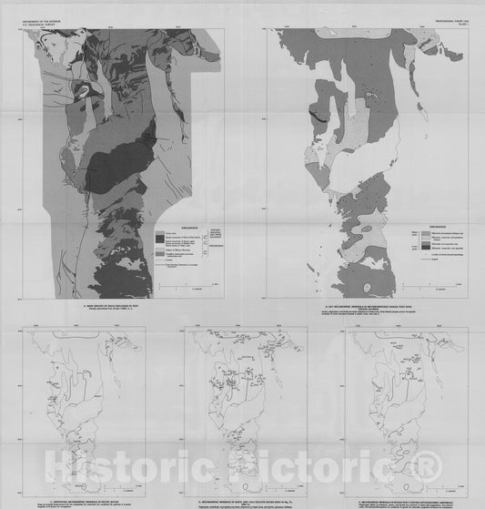 Map : Precambrian petrochemistry of the northern Park Range, Colorado, and its implications for studies of crustal derivation, 1988 Cartography Wall Art :
