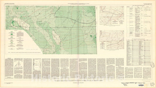 Map : The Bighorn dolomite and correlative formations in southern Montana and northern Wyoming, 1961 Cartography Wall Art :