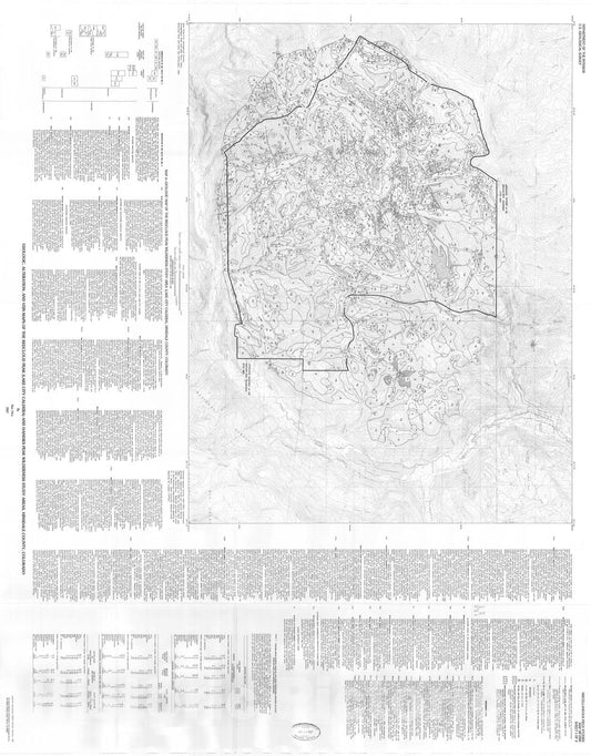 Map : Geologic, alteration, and vein maps of the Redcloud Peak (Lake City caldera) and Handies Peak Wilderness Study Areas, Hinsdale County, Colorado, 1987 Cartography Wall Art :