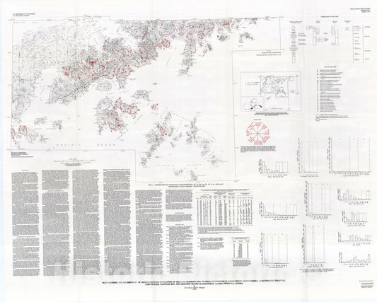 Map : Maps showing the distribution of anomalous concentrations of selected elements determined in nonmagnetic heavy-mineral concentrate, 1992 Cartography Wall Art :