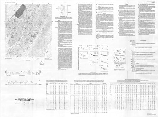 Map : Geologic map of the Blackburn Hills volcanic field, western Alaska, 1992 Cartography Wall Art :