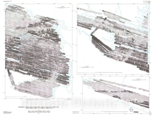 Map : High-resolution marine geologic maps showing sediment distribution on the insular shelf off Luquillo, Puerto Rico, 1996 Cartography Wall Art :