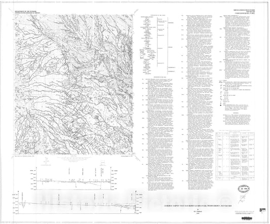 Map : Geologic map of the C Bar Ranch quadrangle, Grant County, New Mexico, 1978 Cartography Wall Art :