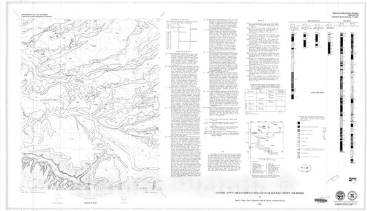 Map : Geologic map of the Sargent Ranch quadrangle, San Juan County, New Mexico, 1979 Cartography Wall Art :