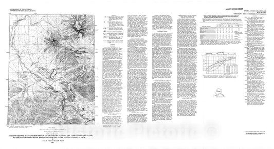 Map : Reconnaissance map and description of the Chetaslina Volcanic Debris Flow (new name), southeastern Copper River Basin , 1980 Cartography Wall Art :