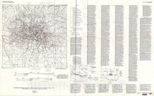 Map : Reconnaissance geologic map of the Big Snowies Wilderness and contiguous RARE II study areas, Fergus, Golden Valley, and Wheatland Counties, Montana, 1980 Cartography Wall Art :