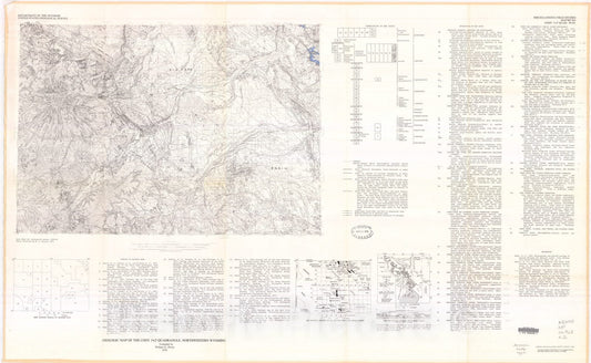 Map : Geologic map of the Cody one degree x two degrees quadrangle, northwestern Wyoming, one978 Cartography Wall Art :